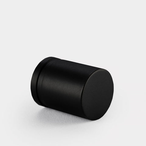 Curved Cylinder Brass Cupboard Door Pull Handle - Black - SE Home