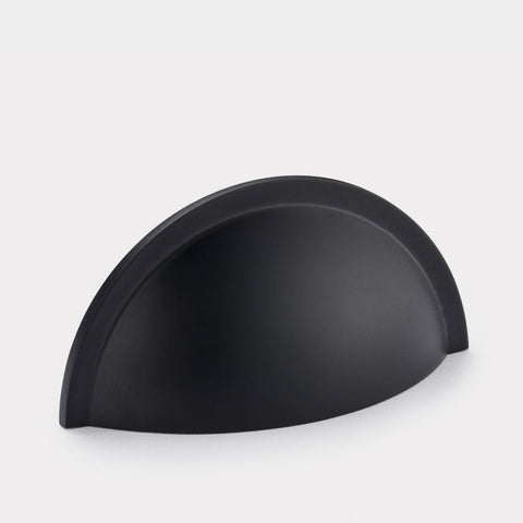 Cup Brass Cupboard Door Pull Handle - Black - SE Home