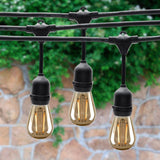 Outdoor Wall Lights Festoon Carnival String Lights 48ft (14.6 metres) IP65 for Outdoor use