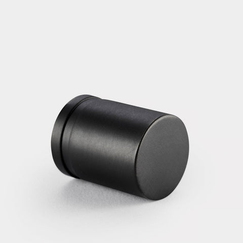 Curved Cylinder Brass Cupboard Door Pull Handle - Gunmetal Grey - SE Home