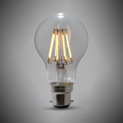 LED Vintage Bulbs 8w B22 GLS LED Light Bulb 4100K Standard Straight Filament Dimmable