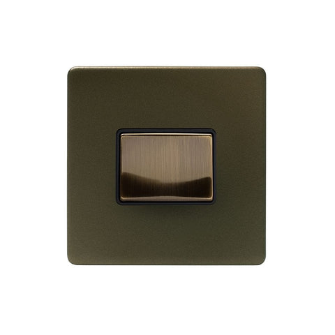 Screwless Bronze 10A 1 Gang 1 Way 3-Pole Fan Isolator - SE Home