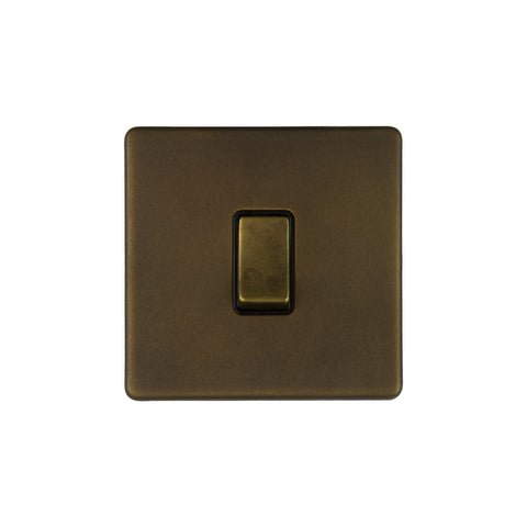 Screwless Vintage Brass 1 Gang 20 Amp Switch - SE Home