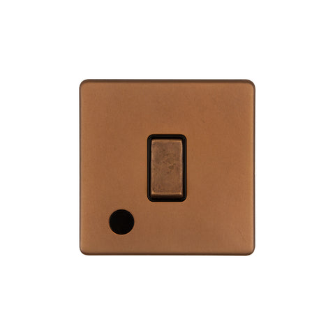 Screwless Antique Copper 1 Gang Flex Outlet 20 Amp Switch - SE Home