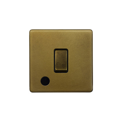 Screwless Old Brass 1 Gang Flex Outlet 20 Amp Switch - SE Home