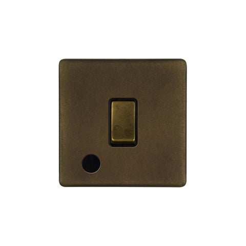 Screwless Vintage Brass 1 Gang Flex Outlet 20 Amp Switch