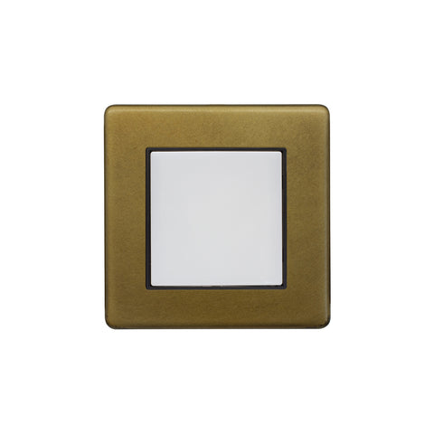Screwless Old Brass LED Stair Light - Cool White - SE Home