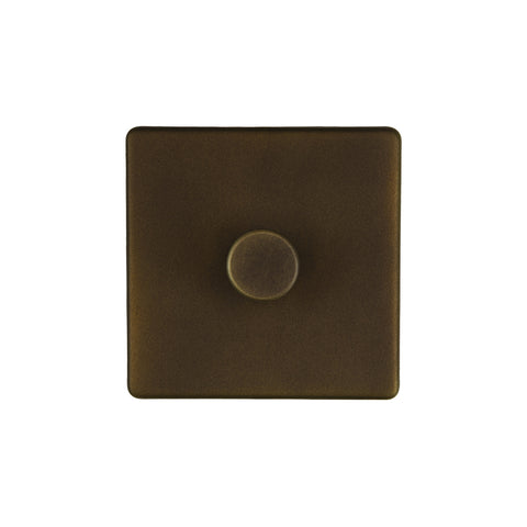 Screwless Vintage Brass 1 Gang 1000W DC1-10V Dimmer Light Switch - SE Home