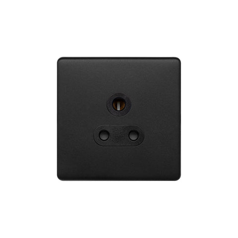 Screwless Matt Black 5 Amp Socket - SE Home