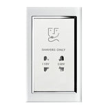 Crystal CT Shaver Socket White