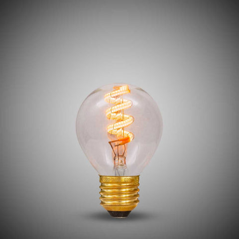 3W Golfball G45 Dim to warm E27 Clear LED Bulb - SE Home