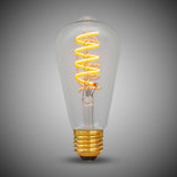 7W Edison ST64 Dim to warm E27 Clear LED Bulb - SE Home