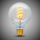 7W Globe G95 Dim to warm E27 Clear LED Bulb - SE Home