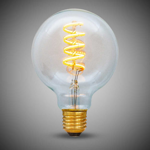 7W Globe G95 Dim to warm E27 Clear LED Bulb - SE Home