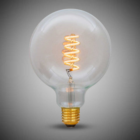 7W Globe G125 Dim to warm E27 Clear LED Bulb - SE Home