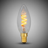3W CANDLE C35 Dim to warm E14 Clear LED Bulb - SE Home