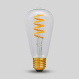 7W Edison ST64 Dim to warm E27 Clear LED Bulb - SE Home