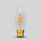 3W CANDLE C35 Dim to warm B22 Clear LED Bulb - SE Home
