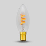3W CANDLE C35 Dim to warm B15 Clear LED Bulb - SE Home