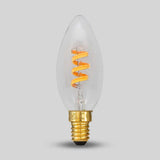 3W CANDLE C35 Dim to warm E14 Clear LED Bulb - SE Home