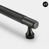 5 PACK - Knurled Brass Cupboard Bar Handle - Gunmetal Grey - Hole Centre 128mm - SE Home