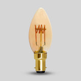 3W B15 C35 Candle Light Bulb 1800K Vintage Filament High CRI Dimmable