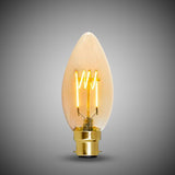 3W B22 C35 Candle Light Bulb 1800K Vintage Filament High CRI Dimmable