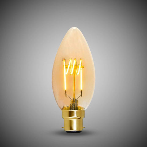 3W B22 C35 Candle Light Bulb 1800K Vintage Filament High CRI Dimmable