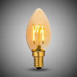 3W E14 C35 Candle Light Bulb 1800K Vintage Filament High CRI Dimmable