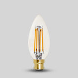 4W B22 C35 Candle Light Bulb 2700K Standard Straight Filament High CRI Dimmable