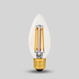 4W E27 C35 Light Bulb 2700K Standard Straight Filament High CRI Dimmable