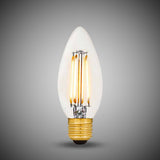 4W E27 C35 Light Bulb 2700K Standard Straight Filament High CRI Dimmable