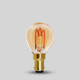 3W B15 P45 Golfball Light Bulb 1800K Vintage Filament High CRI Dimmable