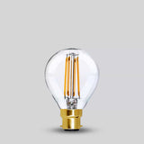 4W B22 G45 Golfball Light Bulb 2700K Standard Straight Filament High CRI Dimmable