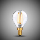4W E14 P45 Golfball Light Bulb 2700K Standard Straight Filament High CRI Dimmable