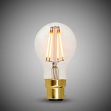 7W B22 A60 GLS Light Bulb 2700K Standard Straight Filament High CRI Dimmable