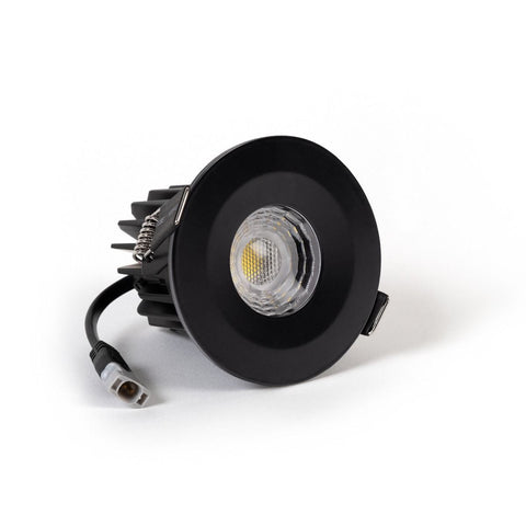 Matt Black CCT Fire Rated LED Dimmable 10W IP65 Downlight - SE Home