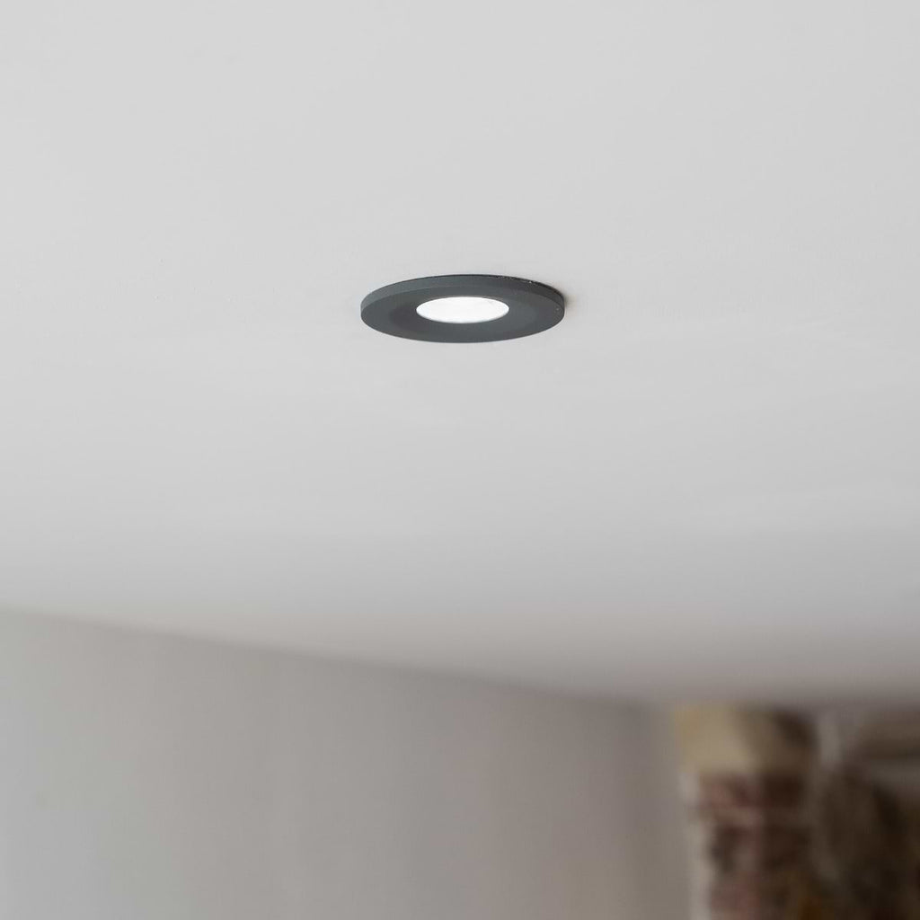 Graphite Grey CCT Dim To Warm Fire Rated LED Dimmable 10W IP65 Downlig ...