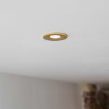 Polished Brass CCT Dim To Warm Fire Rated LED Dimmable 10W IP65 Downlight - SE Home