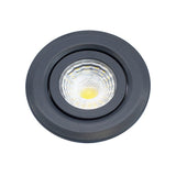 Anthracite Tiltable Adjustable 4K Fire Rated LED 6W IP44 Dimmable Downlight - SE Home