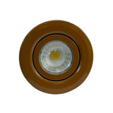 Brown Tiltable Adjustable 4K Fire Rated LED 6W IP44 Dimmable Downlight