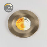 Antique Brass CCT Dim To Warm Fire Rated LED Dimmable 10W IP65 Downlight - SE Home