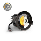 Black Nickel CCT Dim To Warm Fire Rated LED Dimmable 10W IP65 Downlight - SE Home