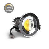 Polished Chrome CCT Dim To Warm Fire Rated LED Dimmable 10W IP65 Downlight - SE Home