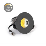 Graphite Grey CCT Dim To Warm Fire Rated LED Dimmable 10W IP65 Downlight - SE Home