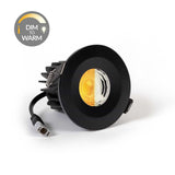 Matt Black CCT Dim To Warm Fire Rated LED Dimmable 10W IP65 Downlight - SE Home