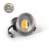 Pewter CCT Dim To Warm Fire Rated LED Dimmable 10W IP65 Downlight - SE Home