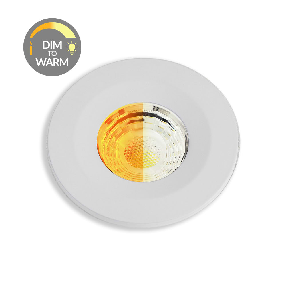 Primed Paintable CCT Dim To Warm Fire Rated LED Dimmable 10W IP65 Down ...