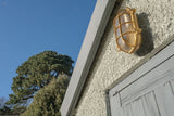 Flaxman Lacquered Brass IP66 Bulkhead Outdoor & Bathroom Wall Light - SE Home