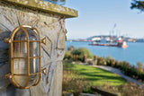 Flaxman Lacquered Brass IP66 Bulkhead Outdoor & Bathroom Wall Light - SE Home